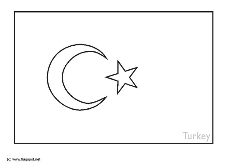 Dibujo para colorear TurquÃ­a