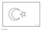 Dibujo para colorear TurquÃ­a