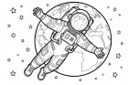 un astronauta en el espacio