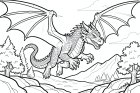un dragón volador