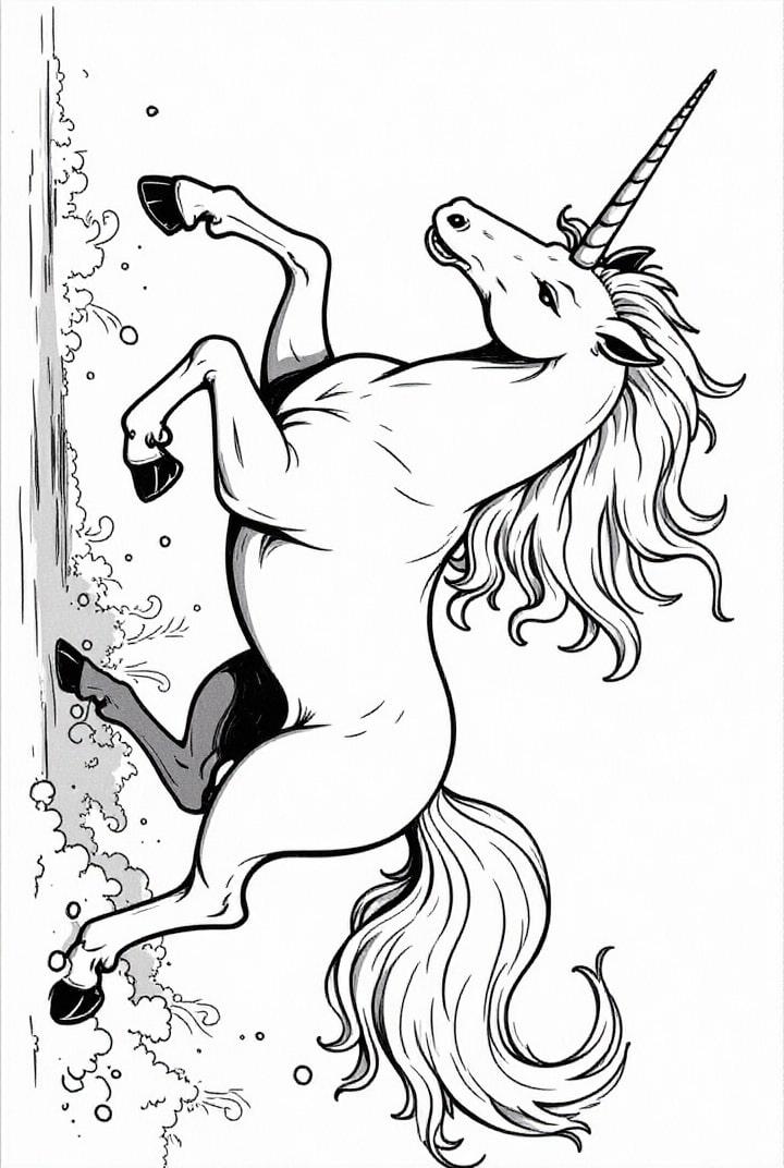unicornio al galope