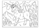 dibujo-para-colorear unicornio