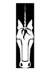 Dibujo para colorear unicornio