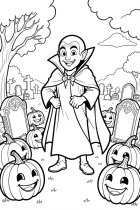 vampiro en el cementerio
