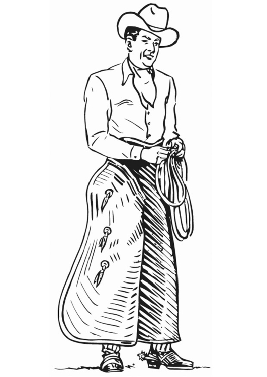 Vaquero - Dibujos Para Imprimir - Img 18236