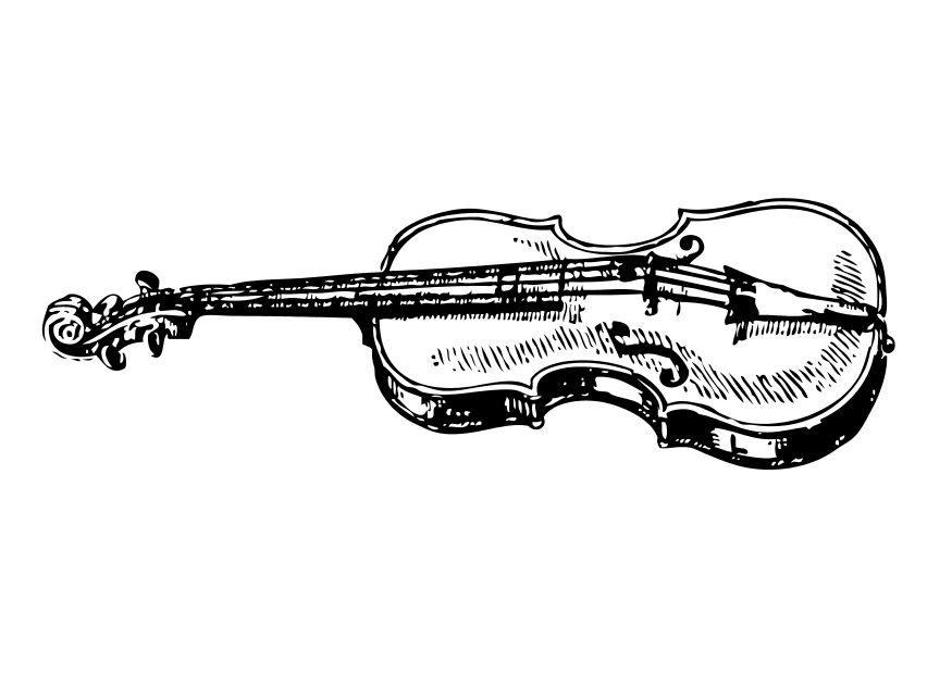 Dibujo Para Colorear Violin Dibujos Para Imprimir Gratis
