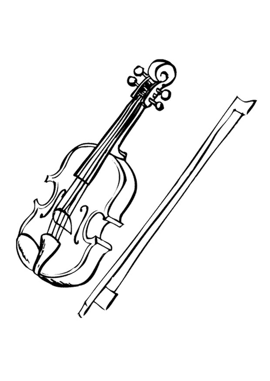 Dibujo para colorear ViolÃ­n