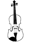 Dibujo para colorear ViolÃ­n