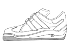 Dibujo para colorear zapatilla deportiva