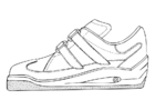 Dibujo para colorear zapatilla deportiva