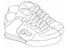 dibujo-para-colorear zapatillas de deporte