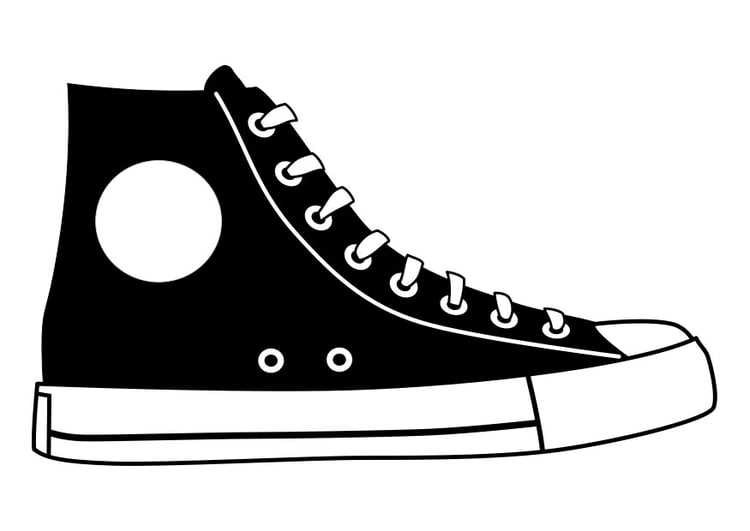 Dibujo para colorear zapato