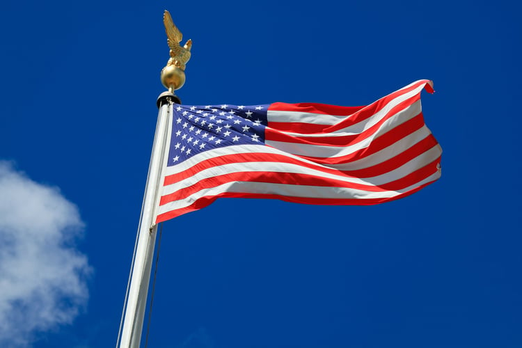 Foto bandera de los Estados Unidos