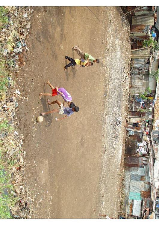 Barrio marginal en Jakarta