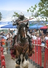 caballero en la competición