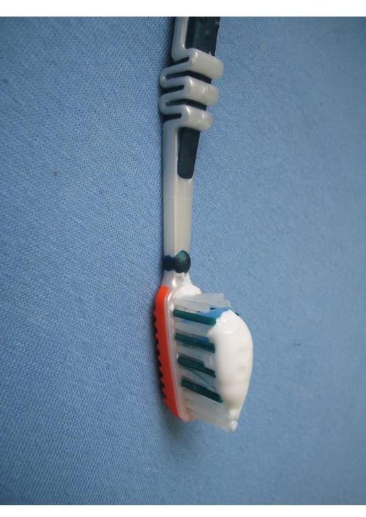 Cepillo de dientes con pasta dental
