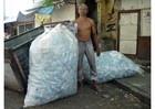 Fotos Clasificación de materiales, barrio marginal en Jakarta