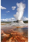 Foto ErupciÃ³n de geiser en parque nacional Yellostone, Wyoming, EEUU