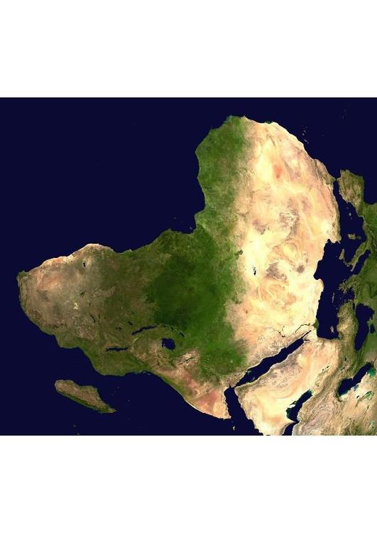 Foto de satÃ©lite de Ãfrica