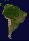 Foto de satélite de América del Sur