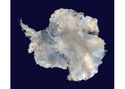 Foto de satélite de la Antartida