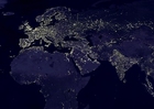 Fotos La tierra por la noche, áreas más urbanizadas