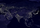 Fotos La tierra por la noche, áreas más urbanizadas