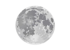 Dibujo para colorear luna llena