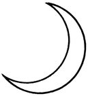 Dibujo para colorear luna