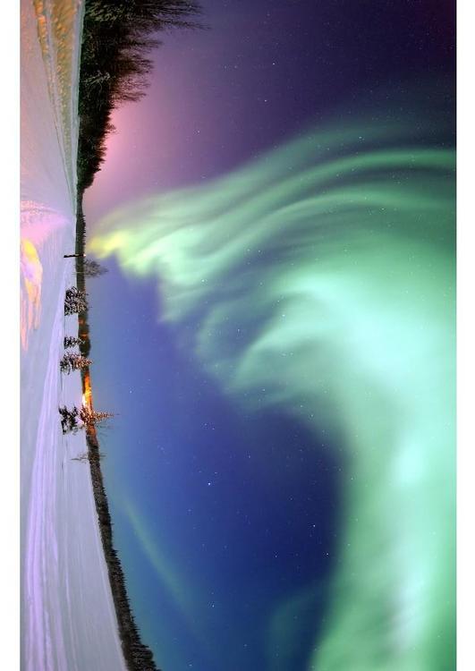 Luz del polo - aurora boreal