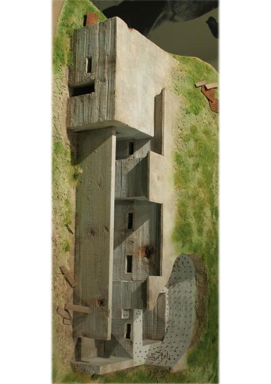 Maqueta de bunker alemÃ¡n de 1916