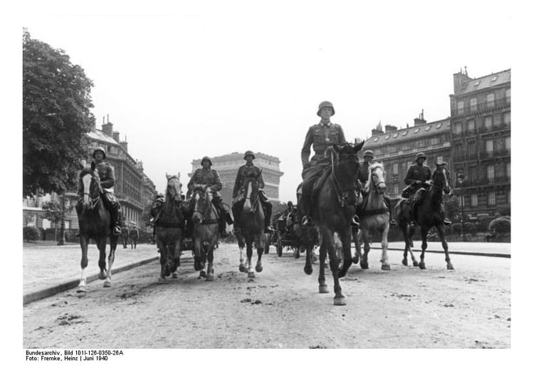 Foto Marcha de las tropas alemanas en ParÃ­s
