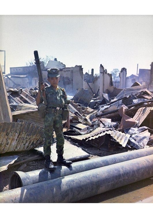 Foto NiÃ±o soldado, Vietnam