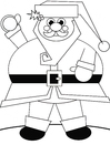 Dibujo para colorear papá noel