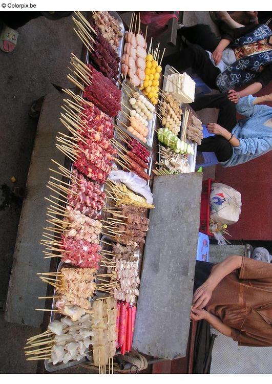 Puesto de comida en PekÃ­n