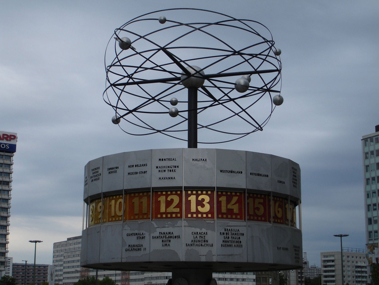 Foto reloj del mundo - BerlÃ­n