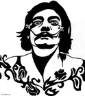 Dibujo para colorear salvador dalÃ