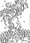 Dibujo para colorear santa claus
