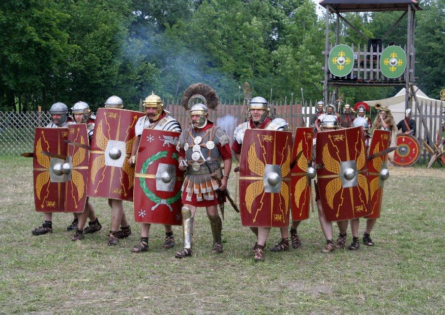 Foto Soldados en ataque romano en el 70 AC