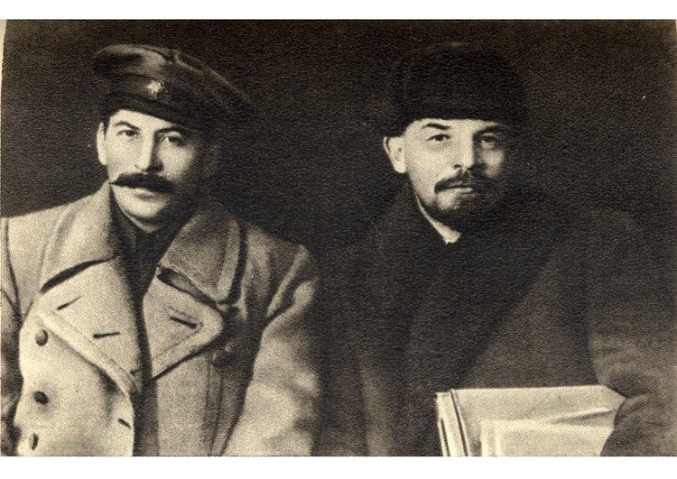 Foto Stalin y Lenin