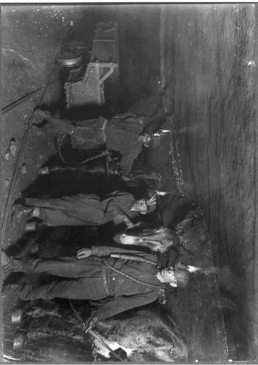 Trabajando en mina de carbÃ³n, 1908