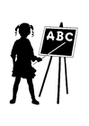 Dibujo para colorear abc