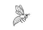 Dibujo para colorear abeja