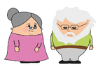 Imagen abuela y abuelo