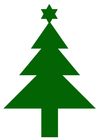 árbol de navidad con estrella