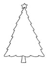 Dibujo para colorear Ãrbol de navidad