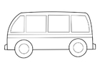 Dibujo para colorear autobús