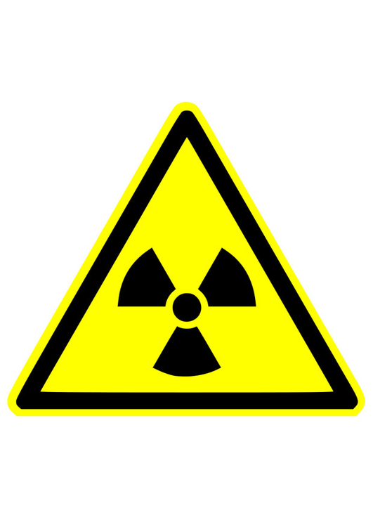 Imagen aviso de radioactividad