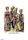 Imagenes Bailarines de Java siglo XIX