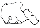 Dibujo para colorear ballena